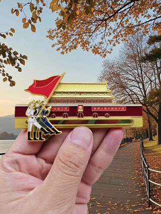 如果信仰有颜色,那一定是中国红!这枚冰箱贴把国家情怀焊在生活里了,金属质感超绝,拿在手里沉甸甸的很有分量#纪念章#不忘初心#我爱我的祖国#热爱祖国