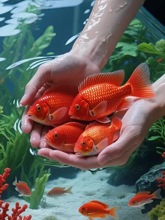 冷水鹦鹉鱼:水族缸里的“晚霞精灵” 想给幽蓝水族缸添抹灵动亮色?冷水鹦鹉鱼便是天生的氛围营造者。它宛如被揉碎的天边晚霞,凭一身独特又浓烈的艳色,轻松成为鱼缸中最吸睛的存在。 它的美,全藏在层层鳞片里。当阳光透过水面洒下,鳞片便像浸满了落日余晖,红得透亮又温柔。独自游弋时,尾鳍轻轻摆动,姿态优雅;成群游动时,又似一整片赤色锦缎在水中翻涌,每一幕都惊艳十足,让人倍感治愈。 更难得的是,它颜值高却不“娇气”,特别容易饲养。冷水鹦鹉鱼生命力顽强,对水质、水温的要求都很低,日常打理格外省心,妥妥的新手养鱼首选。把它养在缸里,不用花费过多精力照料,偶尔路过时,看那抹鲜活的赤色自在游弋,总能收获意想不到的小惊喜。 #冷水鹦鹉鱼#观赏鱼#新手必入#观赏鱼推荐 #观赏鱼养殖