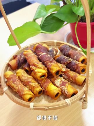 狗狗磨牙不踩雷!鸡肉绕牛皮夹心磨牙棒,安全又耐咬超推荐#狗磨牙棒 #狗狗 #狗零食宠物零食 #解馋 #狗零食推荐