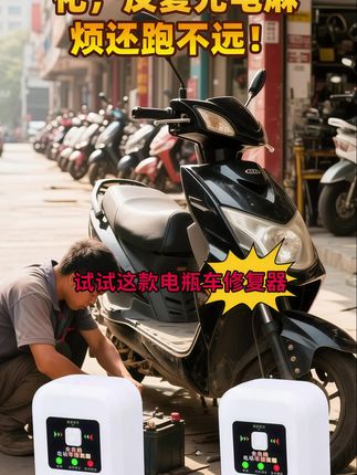 二代电动车电瓶修复器~ #科技改变生活 #省时省力 #修复器 #电动车修复器 #快来围观