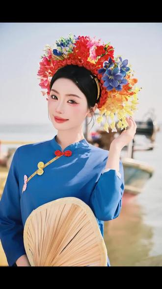 泉州簪花变味了吗?或者是你没拍对 #泉州簪花 #簪花造型应该怎么拍 #浔埔女簪花 #泉州拍照 #泉州浔埔