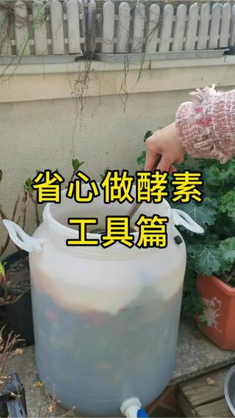 工欲善其事必先利其器,备一个好用的发酵桶,在家做酵素省心又省力!#种菜小技巧 #阳台种菜 #我的小菜园 #记录我的种植生活 #有机肥
