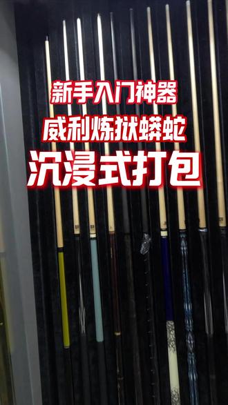 新手入门神器,威利炼狱蟒蛇! #威利 #台球杆 #新手入门 #炼狱蟒蛇 #热点