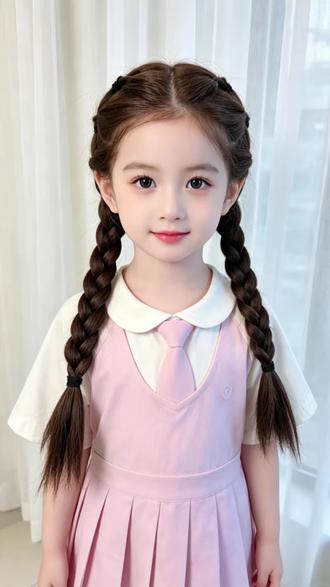 六一毕业照发型来啦,快给女儿收藏起来吧#儿童编发#编发教程 #头绳发圈 #毕业照发型 @DOU+好生意 @DOU+小助手