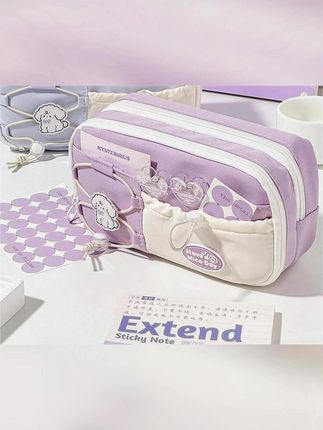 抽绳简约笔袋高颜值ins风小学生文具盒初中大容量2025新款铅笔盒 #笔袋 #笔袋推荐 #铅笔盒 #铅笔盒推荐 #文具盒