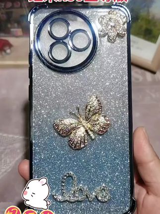 适用红米K80至尊版手机壳镜头全包镶钻女新款气囊防摔套透明软胶