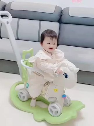 #一转眼都已经这么大了 #摇摇马三合一玩具 #摇摇马