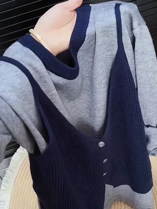 #秋季穿搭#针织衫#时尚百搭#韩系穿搭