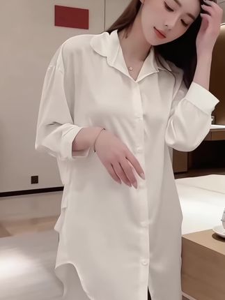 #性感睡衣 #在家也要美美哒 #冰丝睡衣 #家居服套装 #我又心动了