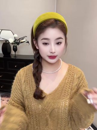 #发型教程 #头饰 #发箍 #修饰脸型 #简单发型