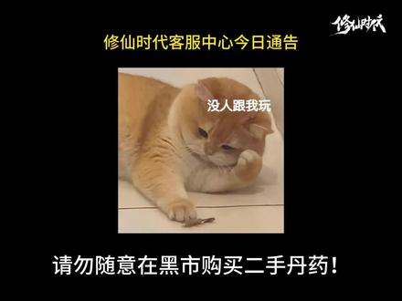 修仙时代客服中心今日通告:请勿随意在黑市购买二手丹药!#语c #修仙 #修仙时代 #丹药