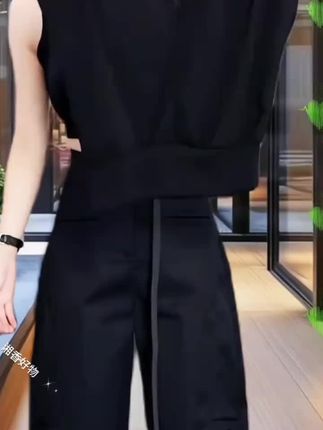 2025春季新款时尚显瘦气质女士网红洋气两件套百搭款D7021#穿搭分享 #气质穿搭 #谁穿谁好看 #高级感穿搭 #简约大气