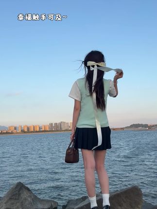 幸福触手可及~#jk #发带 #飘带 #蝴蝶结飘带 #仙女必备
