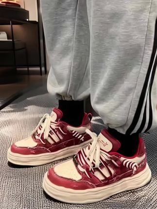 #板鞋 #休闲鞋 #红色运动鞋 #红色板鞋 #休闲鞋推荐