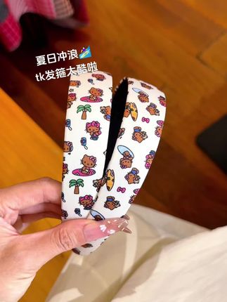 tk夏日冲浪发箍,泰酷啦~#发箍 #发箍这样戴好美 #夏日冲浪 #高级感 #夏日必备