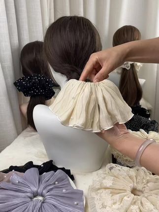 丸子头发圈带不完根本带不完,夏季百搭发圈新款来了,冰山一角都是新款,#丸子头 #丸子头教程
