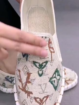 夏季新款老北京布鞋男软底不累脚透气轻便手工一脚蹬耐磨休闲工作#软底软面穿上超舒服 #好鞋推荐 #舒适又透气