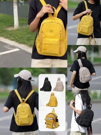 一包五用新款多功能多层时尚百搭双肩包胸包休闲斜挎包轻便#时尚洋气包包#喜欢的赶紧入手#爆款热卖中