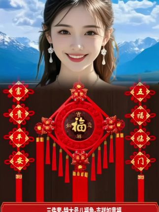 #创作灵感 桃木中国结三件套实在是太喜庆了!#桃木中国结#中国结#软装搭配 #家庭装饰@DOU+小助手