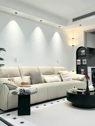 这大概就是买组合茶几的原因吧#组合茶几 #玻璃茶几 #圆形茶几