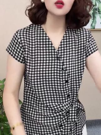 #女装短袖#显瘦短袖#显瘦上衣#扇扇风解锁夏日凉感穿搭#超清爽的夏天OOTD