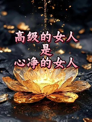 高级的女人:心如莲花不着水,又如日月不当空 #高级女人 #女性智慧 #干净的女人 #小叶说 #情感共鸣