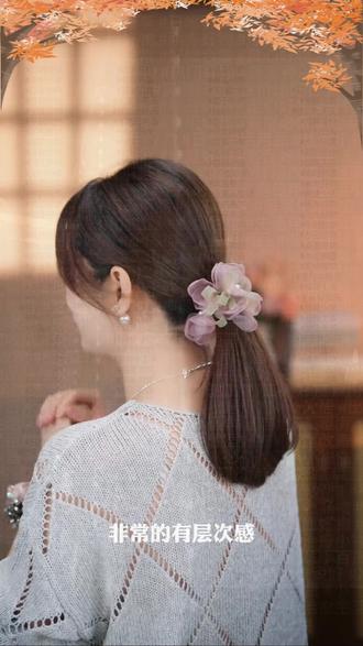 甜美欧根纱花瓣发圈仙气飘飘 温柔系发饰必备 #仙女必备 #甜美发饰 #手工发圈 #温柔风 #好物分享