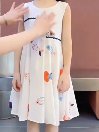 女童夏季新款连衣裙#夏季新款#做个美美的小仙女