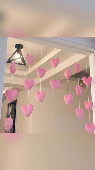 爱心门帘小红书爆款高颜值公主线帘客厅家居挂件少女心免打孔挂帘 #小红书爆款 #高颜值家居 #公主线帘 #少女心装饰 #免打孔挂帘