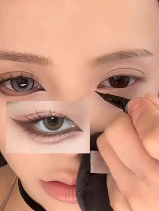 自带刀锋刷的胶笔能有多好用手残党也能画出完美眼线的秘密就是它#眼线胶笔 #好物分享#防水防汗不晕染 #自用好物推荐 #平价好物