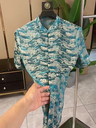 夏季男士休闲新中式