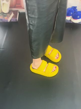 #秋冬新款毛毛拖鞋#女毛毛拖鞋#厚底棉拖鞋#软底软面穿上超舒服 #上脚舒适百搭好看又实惠