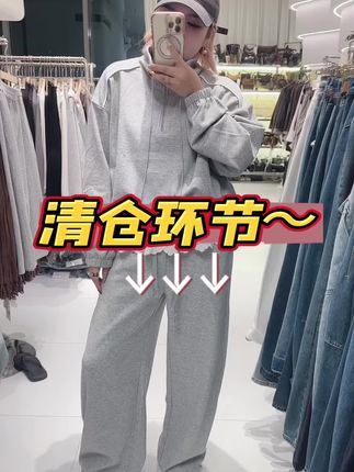 #套装 #两件套 #卫衣 #半裙 #清仓特价 蕾丝卫衣➕休闲裙子 蕾丝卫衣半裙半身裙休闲套装