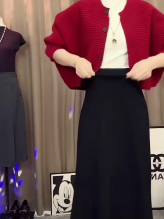 【正版原版】【两个裙长】鱼尾半身裙女秋季2025新款高腰显瘦a字裙子#优雅气质 #显高显瘦 #气质半身裙 #爱了