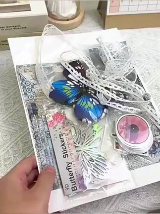 超浪漫!手工DIY镂空蝴蝶立体书,情侣表白绝佳礼物! #情侣表白好物 #自制生日礼品 #自制NFC贺卡 #情侣礼物 #自制纪念日礼
