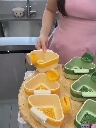 #沥水篮 #厨房好物 #沥水篮饭菜残 #三角沥水篮