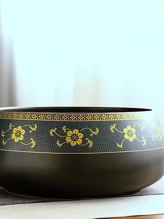 #陶瓷茶洗#大号陶瓷茶渣缸#家用洗杯器#中式复古风单个洗茶杯盆#水盂茶道配件