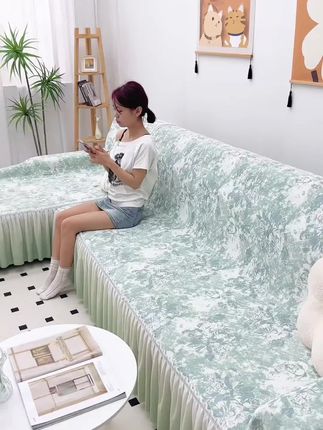 想要家里焕然一新,不用换沙发,直接换一套沙发巾就可以了 #沙发盖巾#客厅搭配#居家好物