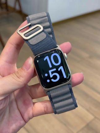 一款很高级的蓝灰色表带~ #颜值高 #iWatch#高山回环表带 #苹果表带 #好物分享