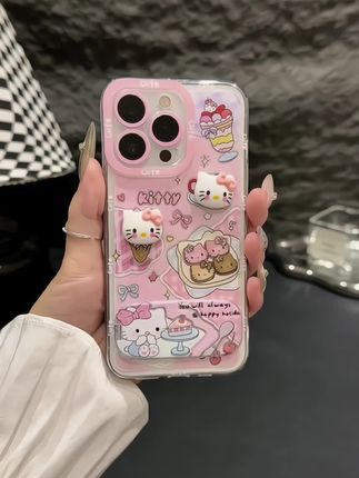 姐妹们,这个甜品凯蒂支架手机壳真的太实用了,它不仅是一个手机支架,还是一个化妆镜,你平时出门的时候就可以用它来补妆,真的是太方便了!而且它的质感很好,摸起来很舒服,它还可以保护你的手机,防摔又耐用。#手机壳#太可爱了#手机数码