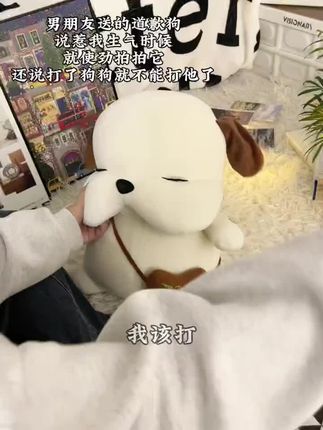 那这事以后就拜托你了,我亲爱的狗狗~#玩个很新的东西 #情侣日常 #恋爱脑 #道歉狗 #毛绒公仔