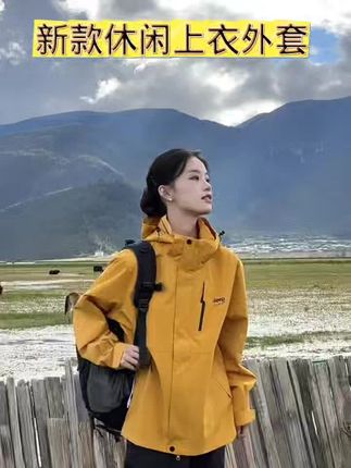 吉普JEEPSPIRIT冲锋衣防水防风三合一男女爆款2025新款超好看外套#新款外套#外套#上衣