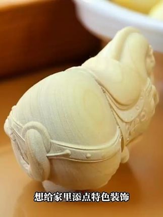 黄杨木雕刻唐马手把件家居客厅文玩摆件桌面茶宠装饰工艺送礼品