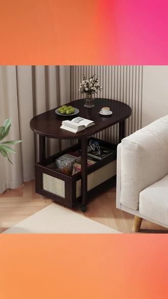 家用茶几可移动收纳小边几茶桌客厅沙发边柜储物推车多功能置物架 #家用可移动茶几 #收纳小边几 #茶桌沙发边柜 #储物推车 #多功能置物架