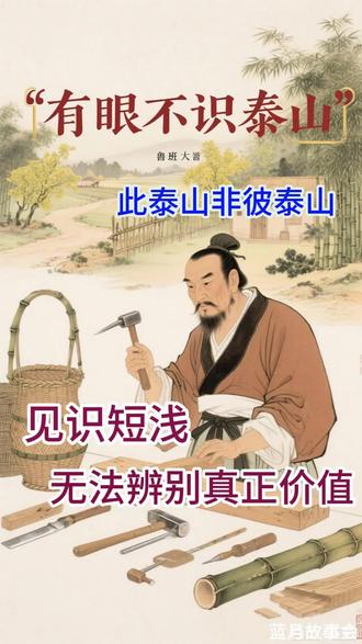 #民间故事 #民间传说 有眼不识泰山