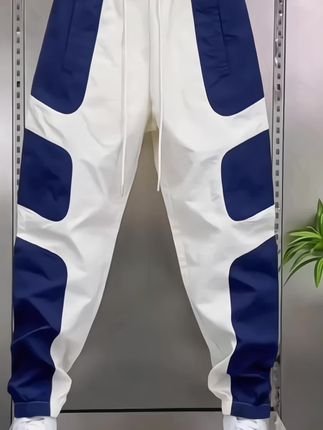 七夕高品质时尚男士痞帅拼色运动裤#男生穿搭 #潮流穿搭 #强烈推荐 #潮男必备 @巨量千川 @DOU+小助手