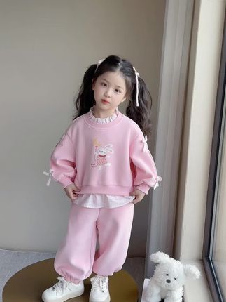 洋气甜美女童套装,品质推荐,赠送运费险!#女童套装 #女童秋装 #女童套装秋装 #女童两件套 #女童洋气服装推荐