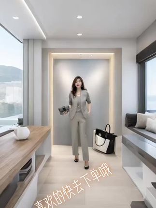 时尚西服套装女春季2025洋气新款气质宽松大码高档显瘦吊带三件套#