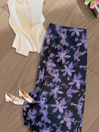 这款拉夏贝尔夏季薄款醋酸碎花半身裙女印花直筒裙超好看a字包臀裙子不错#夏季穿搭 #高级感穿搭 #夏天穿搭 #包臀裙 #创作灵感