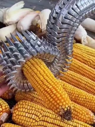丰收的季节就用这个扒玉米工具,农用扒玉米皮扒苞谷外壳。高效省力不伤手铝合金 #剥玉米 #扒苞米小帮手 #省时省力 #玉米农具 #农民好帮手